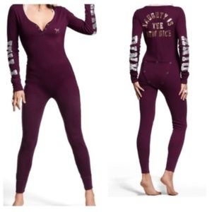 VS PINK Onesie pajama Naughty NICE Sequin …